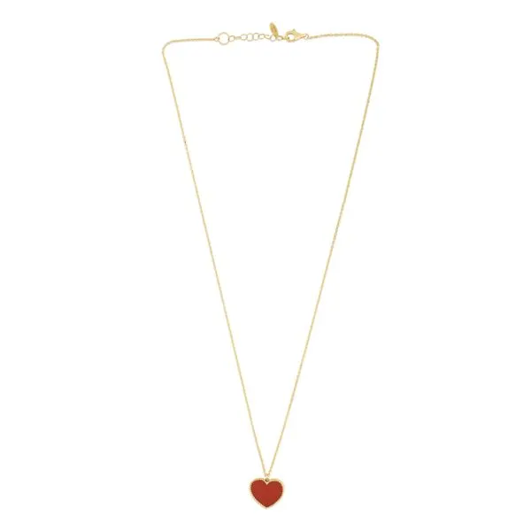 14K Gold Red Cornelia Heart Necklace Tennies Jewelry Appleton, WI