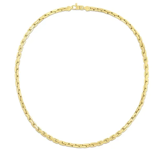 14K Gold Compressed Cable Link Necklace Tennies Jewelry Appleton, WI