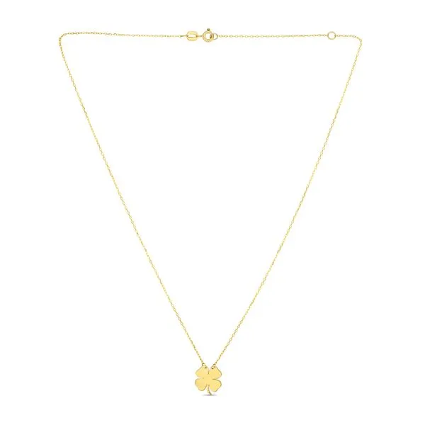 14K Gold Clover Necklace Alan Miller Jewelers Oregon, OH