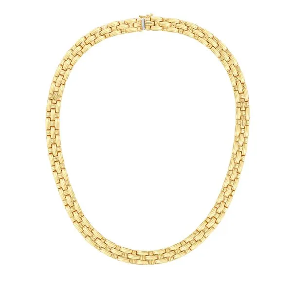 14K Gold Basketweave Necklace Tennies Jewelry Appleton, WI