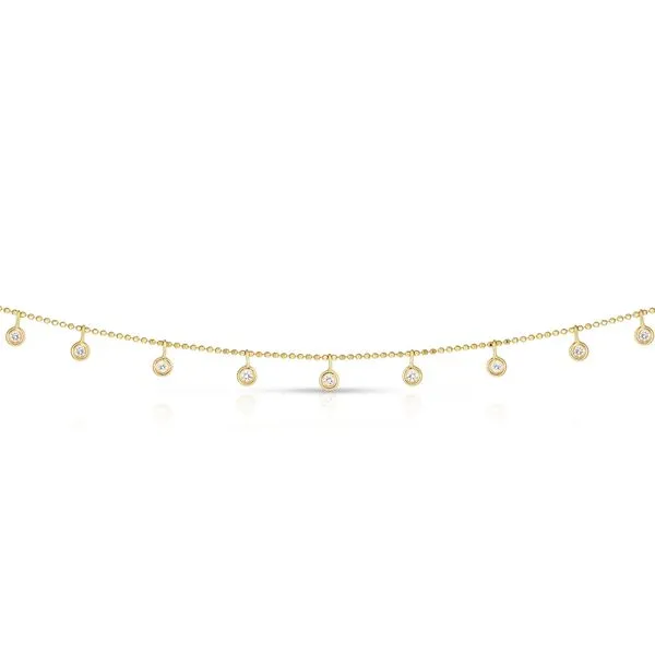14K Gold .25ct Dangling Diamonds Necklace Tennies Jewelry Appleton, WI