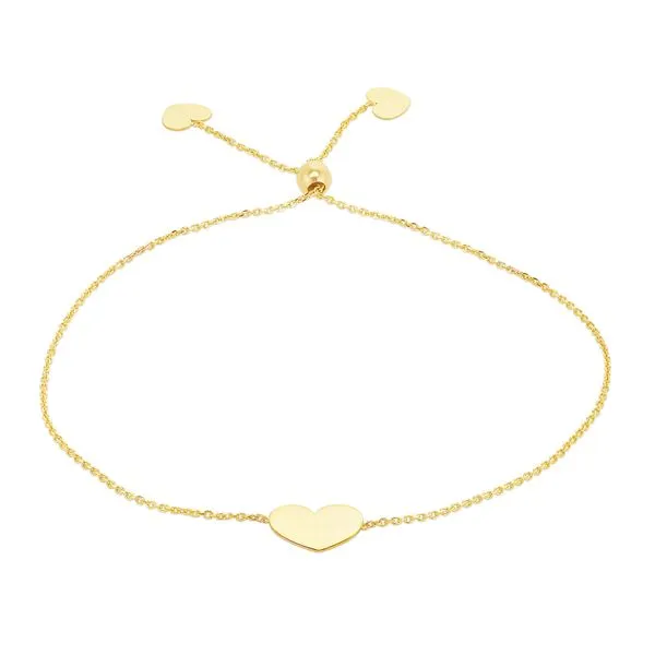 14K Gold Heart Friendship Bracelet Alan Miller Jewelers Oregon, OH