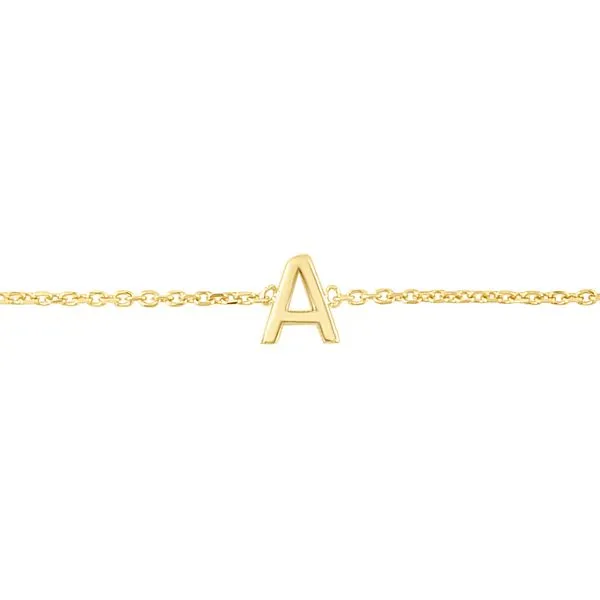 14K Mini Initial A Necklace Tennies Jewelry Appleton, WI
