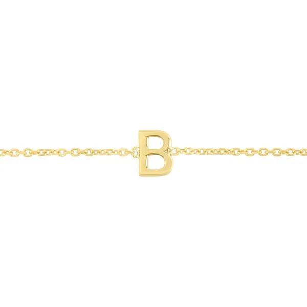 14K Mini Initial B Necklace Tennies Jewelry Appleton, WI