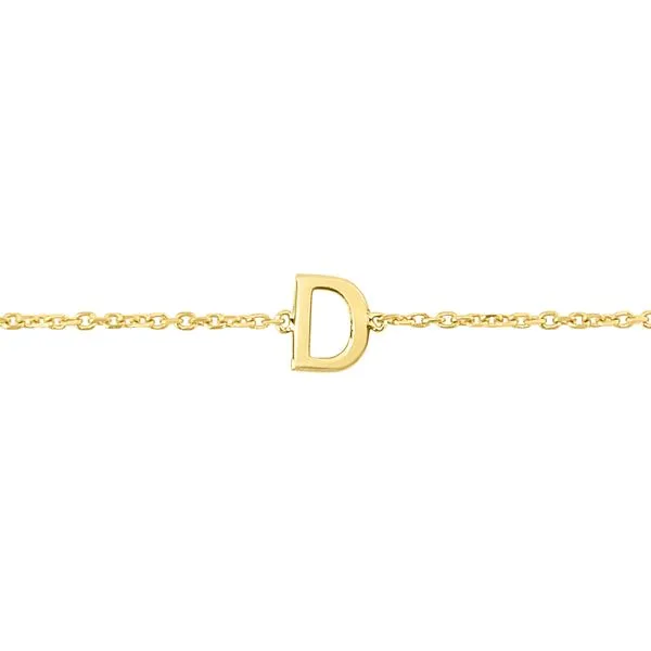 14K Mini Initial D Bracelet Tennies Jewelry Appleton, WI