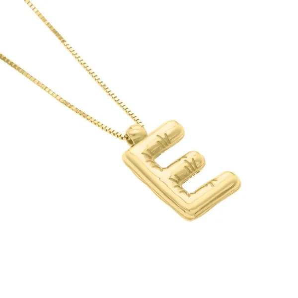 14K Helium Initial E Pendant Scirto's Jewelry Lockport, NY