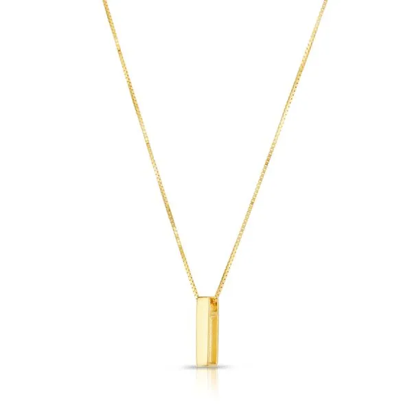14K Gold Block Letter Initial I Necklace Tennies Jewelry Appleton, WI