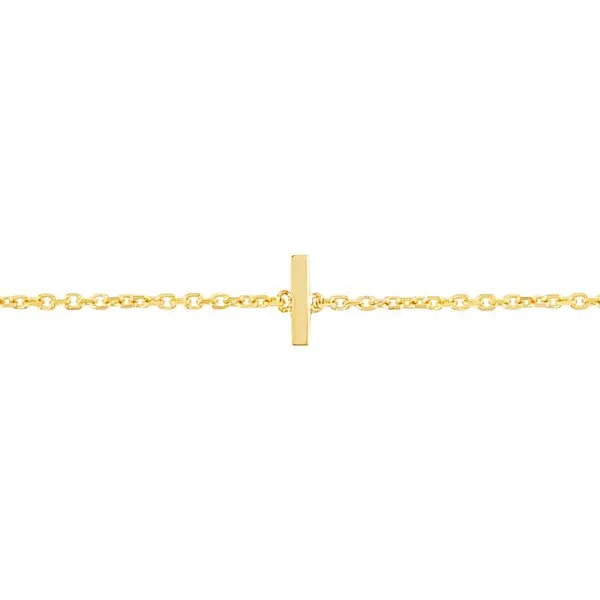 14K Mini Initial I Bracelet Tennies Jewelry Appleton, WI