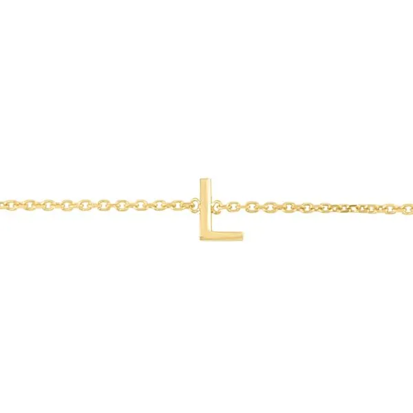 14K Mini Initial L Bracelet Tennies Jewelry Appleton, WI
