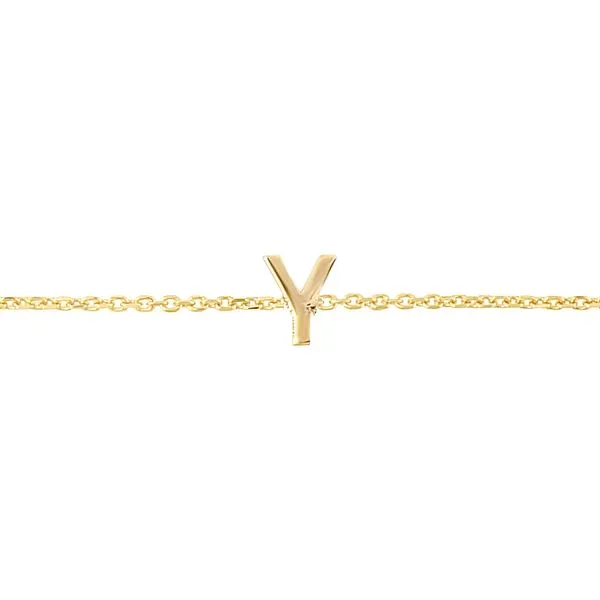 14K Mini Initial Y Bracelet Tennies Jewelry Appleton, WI