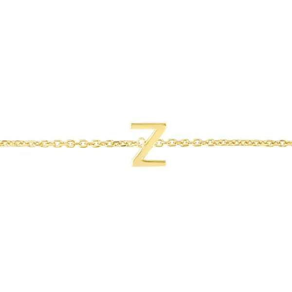 14K Mini Initial Z Necklace Tennies Jewelry Appleton, WI