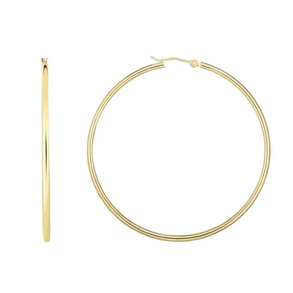 14K Gold 2x45mm Hoops Tennies Jewelry Appleton, WI