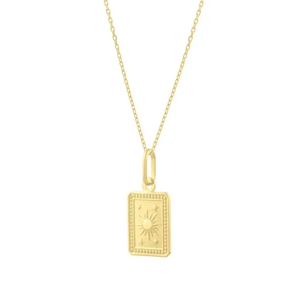 14K Rectangle Sun Pendant  Scirto's Jewelry Lockport, NY