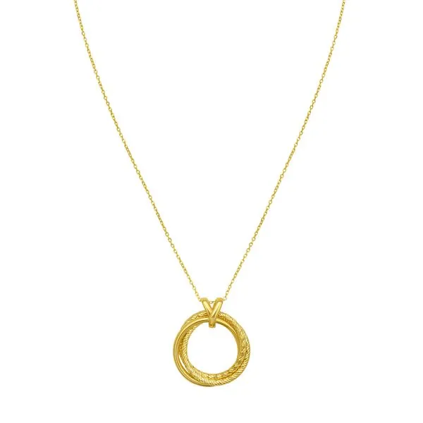 14K Interlocking DC Trinity Necklace Linwood Custom Jewelers Linwood, NJ