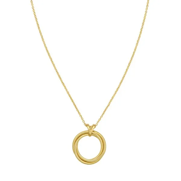 14K Interlocking Medium Trinity Necklace Gysbers Jewelry Waupun, WI
