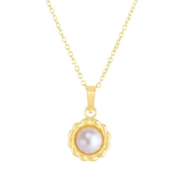 14K Pearl Flower Necklace Alan Miller Jewelers Oregon, OH