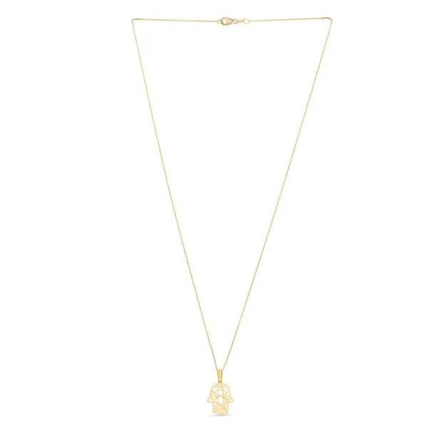 14K Gold Hamsa Necklace Alan Miller Jewelers Oregon, OH