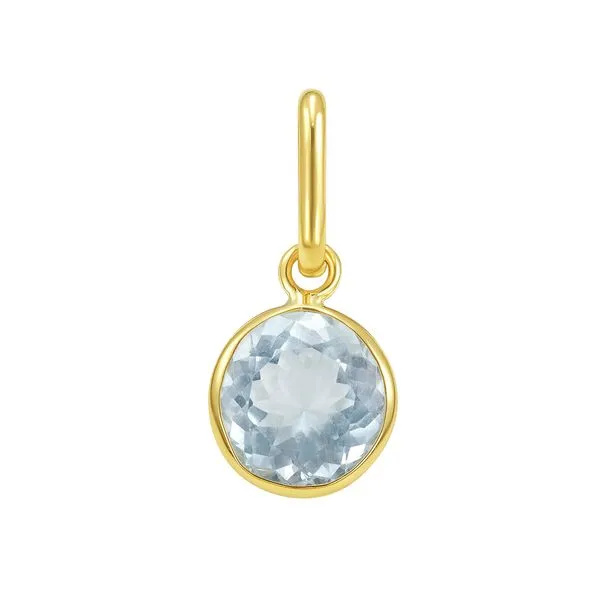 14K Round Aqua Charm Tennies Jewelry Appleton, WI