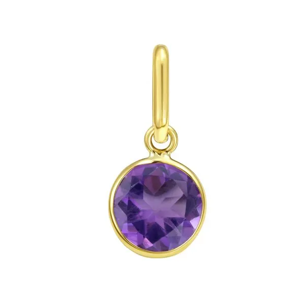 14K Round Amethyst Charm Tennies Jewelry Appleton, WI