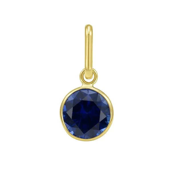 14K Round Blue Sapphire Charm Tennies Jewelry Appleton, WI