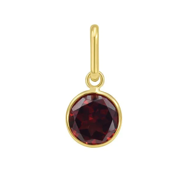 14K Round Garnet Charm Tennies Jewelry Appleton, WI