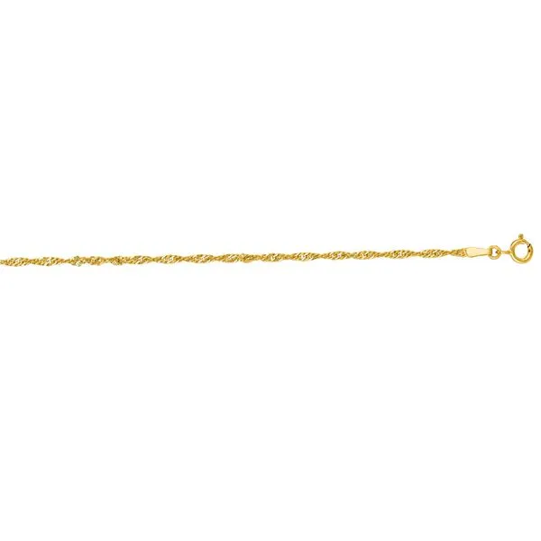 14K Gold 1.8mm Singapore Chain Thomas A. Davis Jewelers Holland, MI