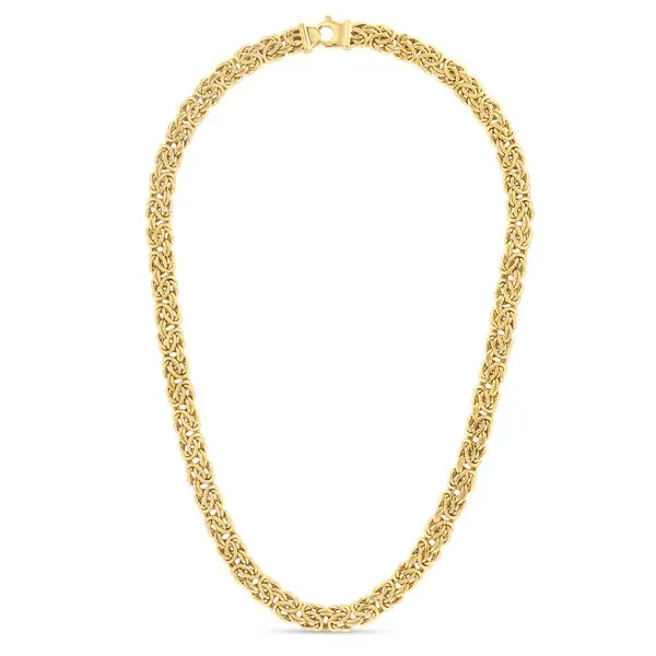 14K Gold  9mm Byzantine Necklace Tennies Jewelry Appleton, WI