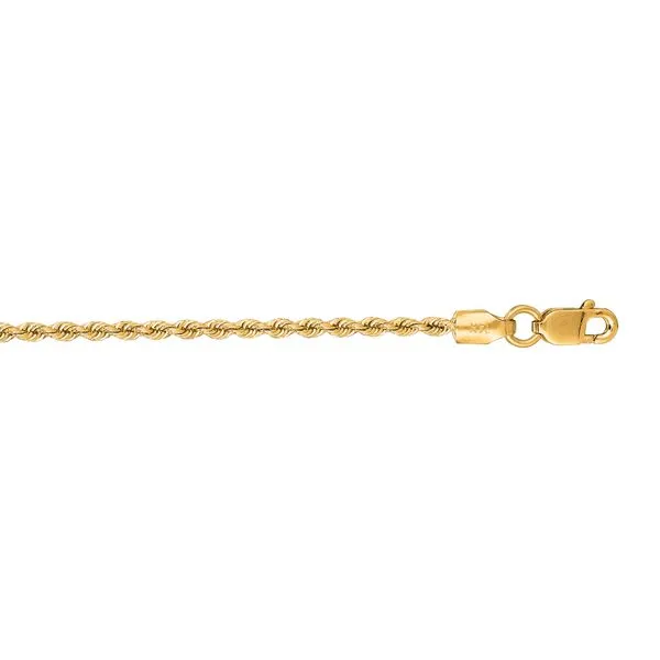 14K Gold 1.5mm Rope Chain  Alan Miller Jewelers Oregon, OH