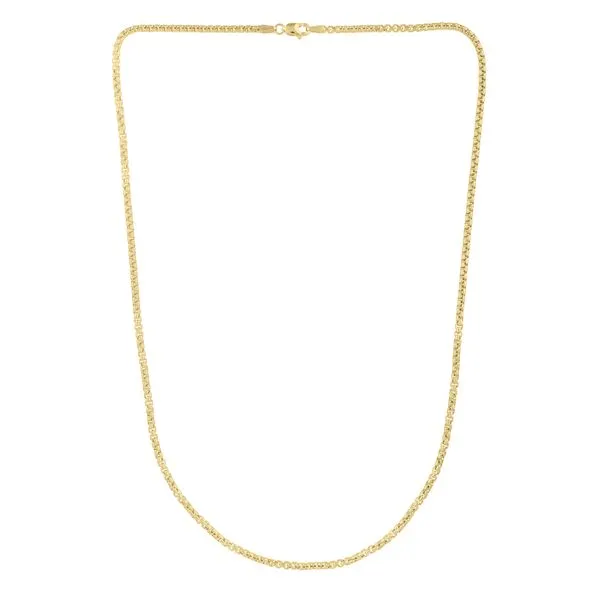 14K Gold 2.5mm Solid Round Box Chain  Tennies Jewelry Appleton, WI
