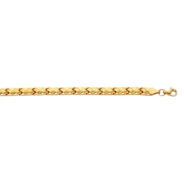 14K Gold Satin X Stampato Bracelet Tennies Jewelry Appleton, WI