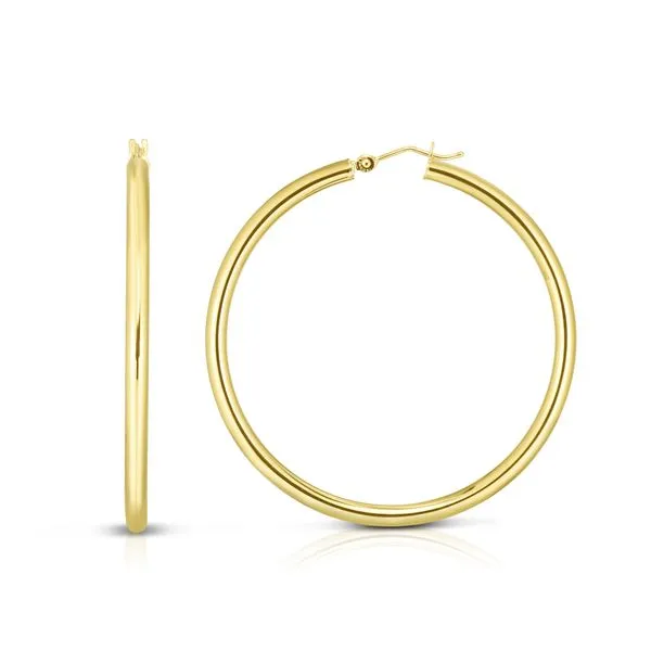 14K Gold 3x40mm Hoops Tennies Jewelry Appleton, WI