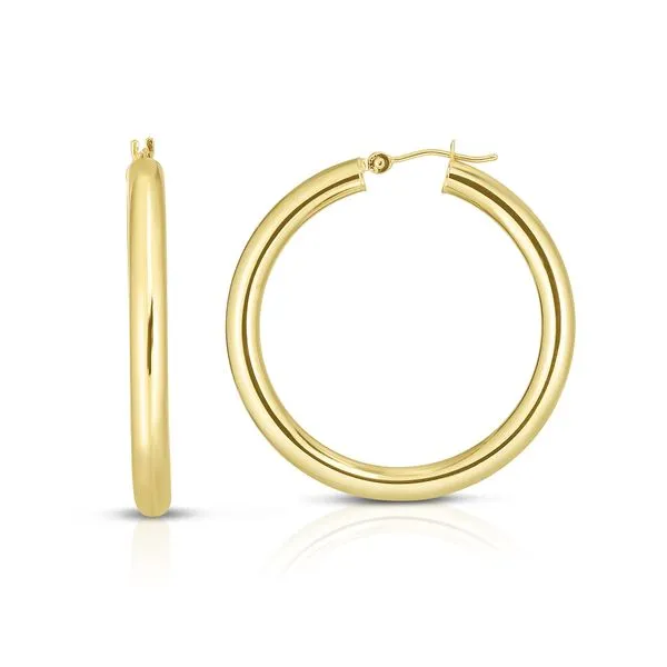 14K Gold 4x40mm Hoops Tennies Jewelry Appleton, WI