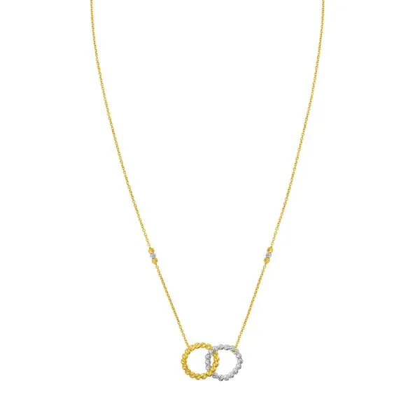 14K TT Interlocking Necklace Jim's Jewelers Tyler, TX