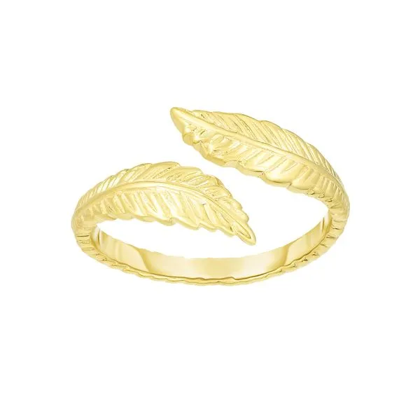 14K Gold Feather Bypass Toe Ring Tennies Jewelry Appleton, WI