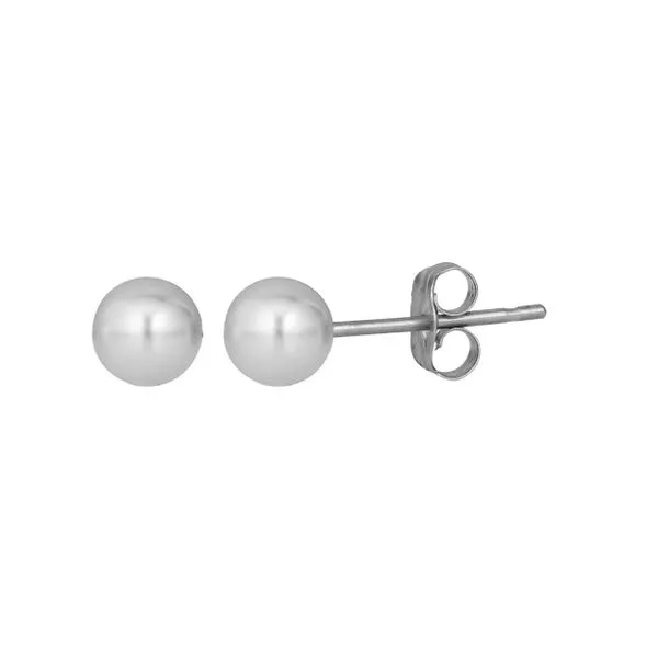 14K Gold 4MM Pearl Stud Earring Tennies Jewelry Appleton, WI