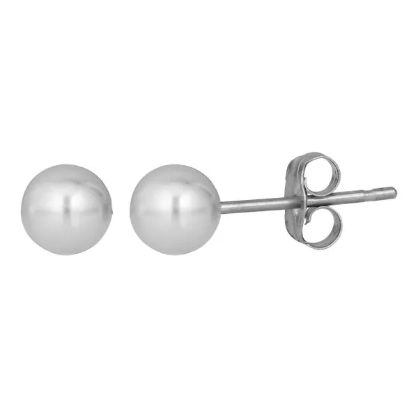 14K Gold 7MM Pearl Stud Earring Tennies Jewelry Appleton, WI