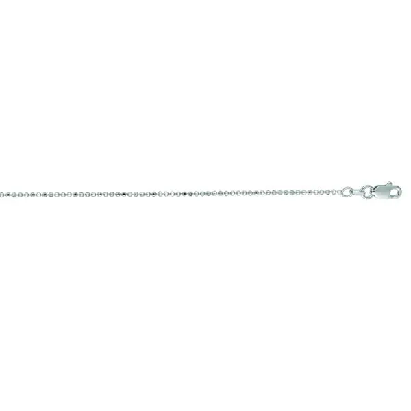14K Gold 1.1mm Diamond Cut Bead Chain Fairfield Center Jewelers Fairfield, CT