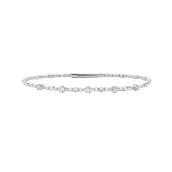 14K .15ct Diamond Beaded Bracelet Jim's Jewelers Tyler, TX