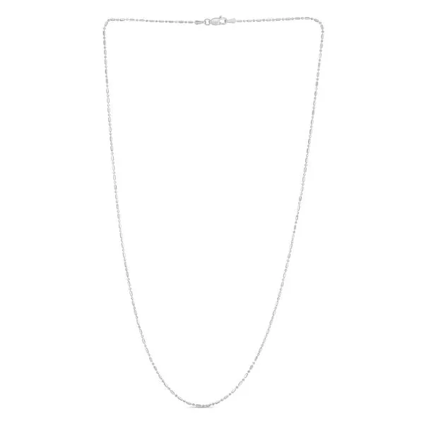 14K Gold 1.1mm Diamond Cut Bar and Bead Chain Tennies Jewelry Appleton, WI