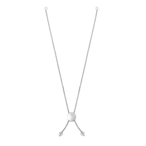 14K Gold Round Wheat Chain with Disc Slide Friendship Bracelet Tennies Jewelry Appleton, WI