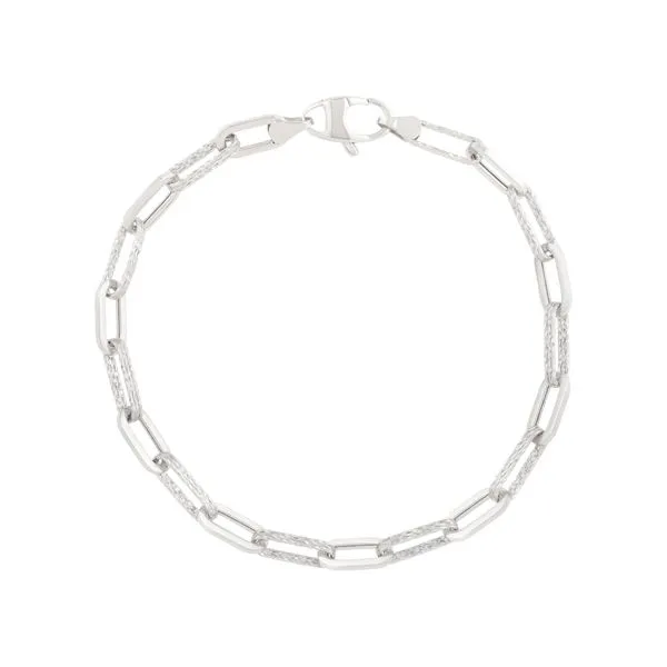 14K 4mm Diamanté Paperclip Bracelet Tennies Jewelry Appleton, WI