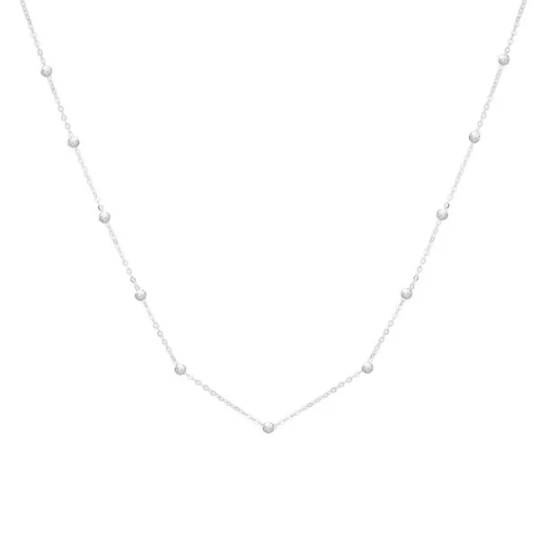 14K Saturn Bead Chain Necklace Scirto's Jewelry Lockport, NY