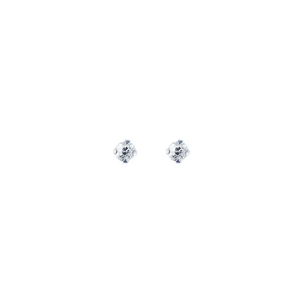 14K Gold 2mm Round CZ Stud Earring Tennies Jewelry Appleton, WI