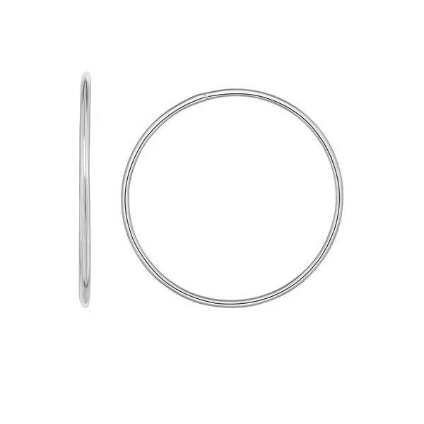 14K Gold 1.2x30mm Endless Hoops Alan Miller Jewelers Oregon, OH