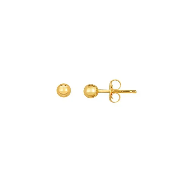 10K Gold Polished 4mm Ball Stud Earring Tennies Jewelry Appleton, WI