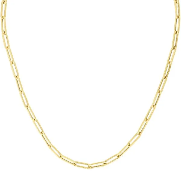 10K Gold 4.2mm Lite Paperclip Necklace Tennies Jewelry Appleton, WI