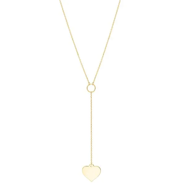 10K Lariat Heart Necklace Tennies Jewelry Appleton, WI