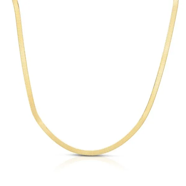 10K Gold 2.8mm Herringbone Necklace Tennies Jewelry Appleton, WI
