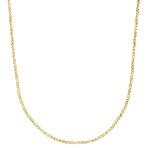 10K Gold 2.5mm Solid Round Box Chain  Alan Miller Jewelers Oregon, OH