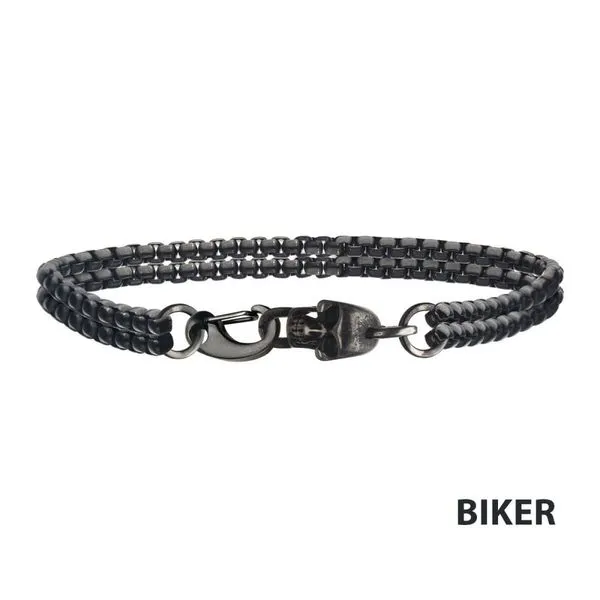 Antiqued Skull Clasp Chain Bracelet similar item image